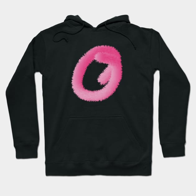 O Pink Animal Initials Hoodie by desingmari